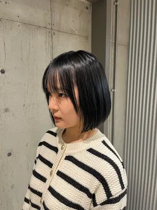 ミディアム カラー ヘアアレンジ ボブ×艶カラー 特化・リクト💥のヘアスタイル
