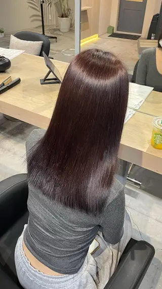ロング カラー メンズ Lia 瑠莉花のヘアスタイル