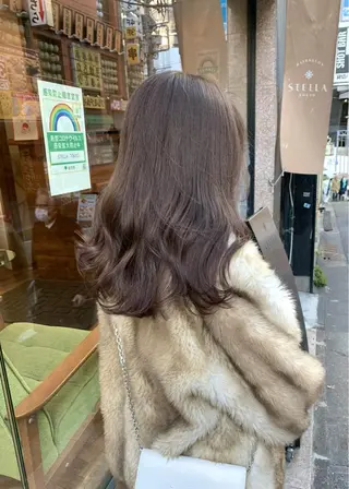 セミロング カラー 矢野 晃平のヘアスタイル