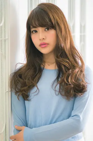 ロング カラー パーマ 笠谷 正之のヘアスタイル