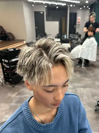 カラー パーマ メンズ ！メンズ特化！ 田中健輔のヘアスタイル