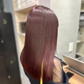 ロング カラー 🎀ときの/髪質改善 透けッ暖色カラー🪞のヘアスタイル