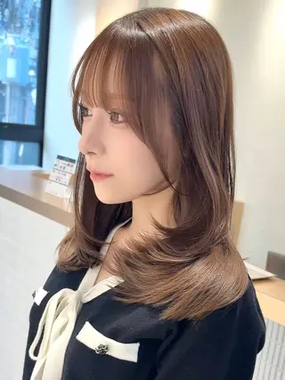 ミディアム 🫧レイヤーカット/ 韓国ヘア🫧辻優也のヘアスタイル