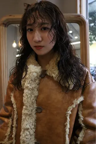 ロング パーマ 松村 澪里のヘアスタイル