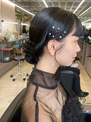 セミロング カラー ヘアアレンジ 似合わせカット レイヤー/ボブのヘアスタイル