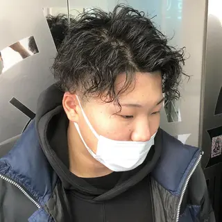 パーマ メンズ 渋谷/フェード/ 國分 翔のヘアスタイル