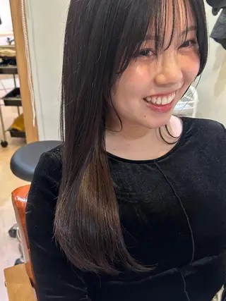 ロング カラー 久木原 ゆりのヘアスタイル
