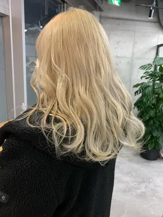 セミロング カラー 垢抜けヘア♡柔らかい カラー/mihoのヘアスタイル