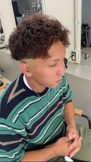 ショート パーマ メンズ メンズ専門サロン wokeのヘアスタイル