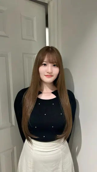 ロング カラー himari💜 ハイトーンカラーのヘアスタイル