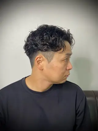 パーマ メンズ 柄﨑 比呂/ancielのヘアスタイル