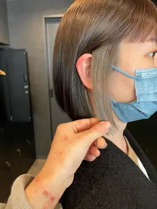 カラー のがわかえ ミディアム♡ボブのヘアスタイル