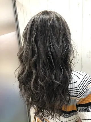セミロング カラー メンズ 🧡可愛い色落ち🧡 ハイトーン特化🧡のヘアスタイル