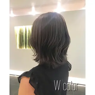 ミディアム カラー チーフデザイナー 若林 麻衣のヘアスタイル