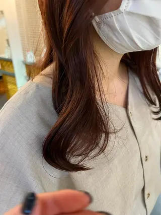 ミディアム カラー 三谷はるな /名古屋/本山のヘアスタイル