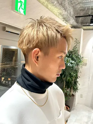 ショート カラー メンズ 🌷横浜/レイヤー /艶カラー🌷のヘアスタイル
