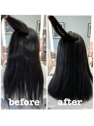 セミロング 縮毛矯正／ 似合わせ／古津遼平のヘアスタイル