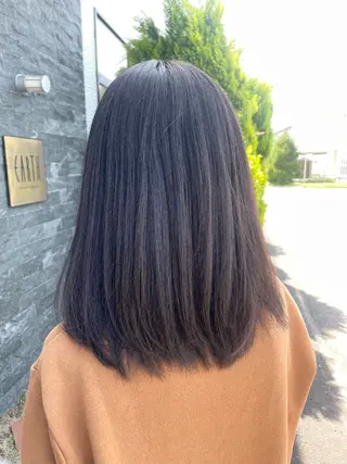 セミロング カラー Saya／ 縮毛矯正・髪質改善のヘアスタイル