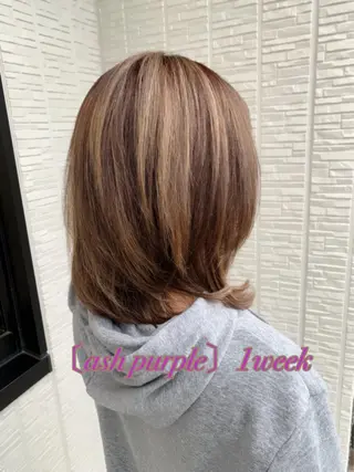 ミディアム Ｋ△Ｎ△♡かな ヘア&まつげのマツエク・マツパデザイン