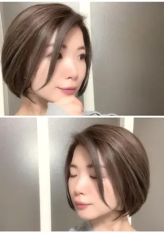ショート カラー 🌸銀座一丁目/美髪 矯正🌸山田 隆介のヘアスタイル