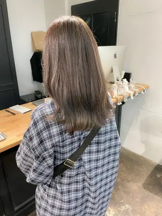 セミロング カラー メンズパーマ メンズ特化ryoのヘアスタイル