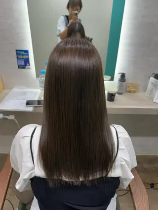 ロング カラー 縮毛矯正/ /関内/あべももこのヘアスタイル