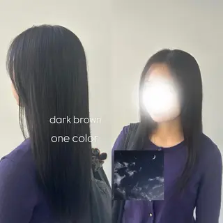 ロング カラー 松井 詩織のヘアスタイル