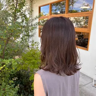 ミディアム カラー 山本 知佳のヘアスタイル