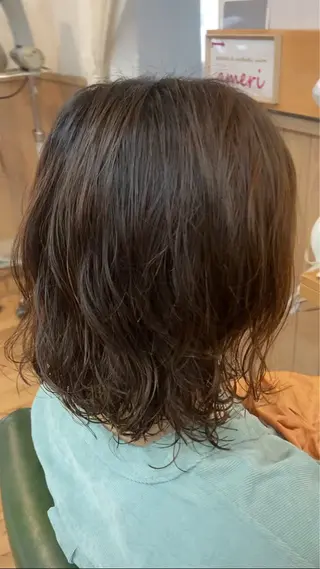 ミディアム パーマ 林 エリのヘアスタイル
