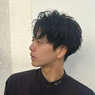 ショート カラー パーマ メンズ 朝楽メンズパーマ 🥇メンズカット吉田のヘアスタイル