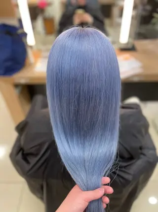 ロング カラー ハイトーン/レイヤー 似合わせ・ユキノのヘアスタイル