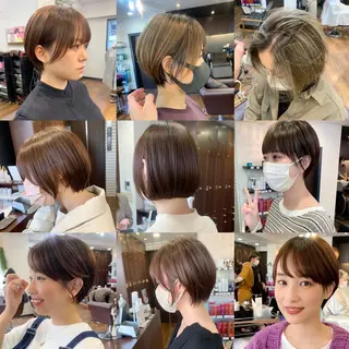 ショート 縮毛矯正/ショート/ レイヤー/畑中正敏のヘアスタイル