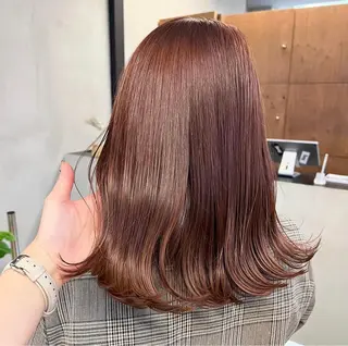 ミディアム カラー パーマ ヘアアレンジ キッズ ネイル マツエク・マツパ アイブロウ 前川 朋香のヘアスタイル