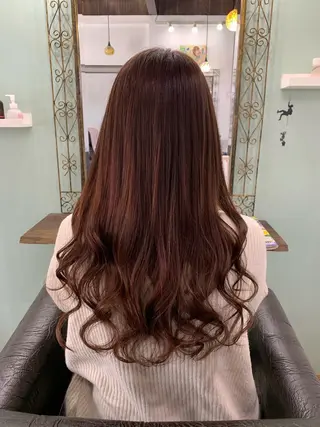 ロング カラー パーマ R ri R takagiのヘアスタイル