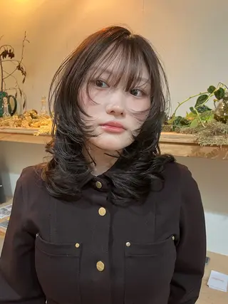 セミロング 野口 凌のヘアスタイル