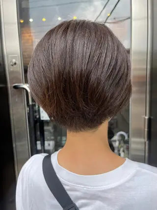 ショート カラー メンズ キッズ 久木原 ゆりのヘアスタイル