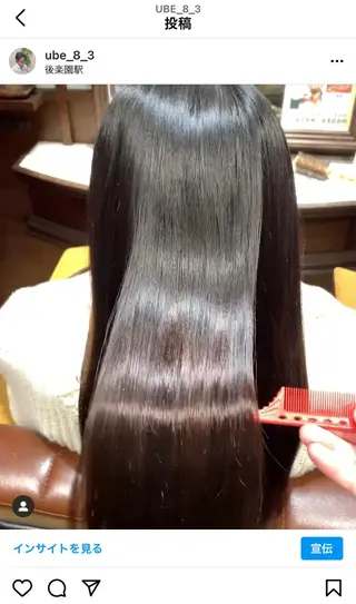 ロング 韓国風🇰🇷うる艶 レイヤー/海青🫧のヘアスタイル