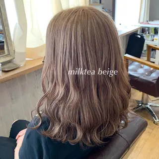 ミディアム カラー ヘアアレンジ 代表🎀 ふわモテ愛 され髪🩷yumiのヘアスタイル