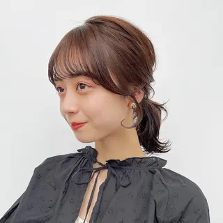 セミロング カラー ヘアアレンジ 🌱ボブ/レイヤー/ ベージュ/あやみ✨のヘアスタイル
