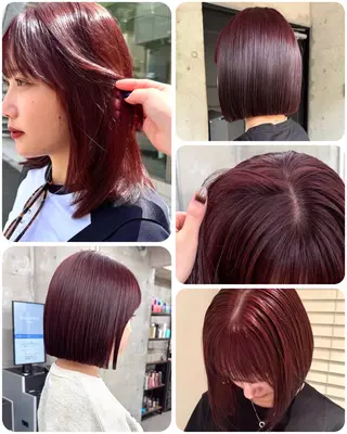 ショート カラー 松本優香/ボブ/ダ ブルカラー/髪質改善のヘアスタイル