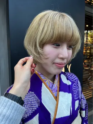 ショート カラー noto mitsukiのヘアスタイル