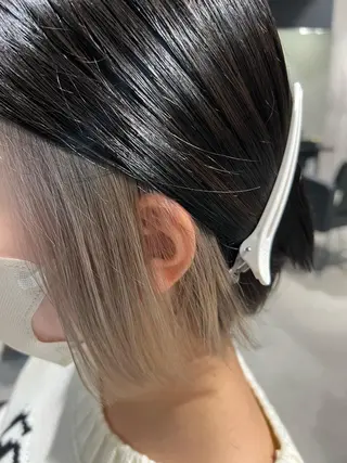 ショート カラー パーマ ヘアアレンジ 髪質改善_WHITE RYUSUKEのヘアスタイル