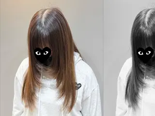 ロング YUURI カットモデルのヘアスタイル