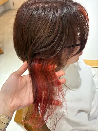 セミロング 大西 杏依のヘアスタイル