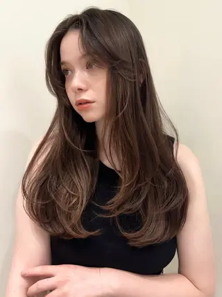 ロング 韓国レイヤー💋/ ワンホン/NANAのヘアスタイル
