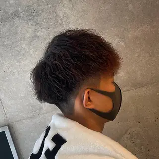 パーマ メンズ Ryo 難波 メンズサロンのヘアスタイル