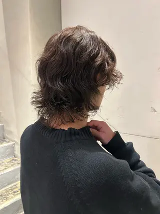 ミディアム パーマ メンズ 🗽デザインカット/ パーマ/MIRU🗽のヘアスタイル