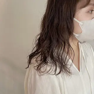 セミロング パーマ sherry/R 三川町　川口真里奈のヘアスタイル