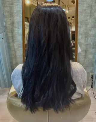 ロング カラー 木本 歩々乃のヘアスタイル