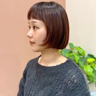 ショート 艶ブリーチカラー✨ ボブレイヤーSakiのヘアスタイル